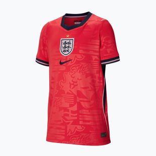 Vaikiški futbolo marškinėliai Nike England 2026 Stadium Away speed red/obsidian/white/obsidian