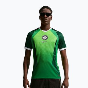 Vyriški futbolo marškinėliai Nike Nigeria 2026 Stadium Home pine green/electric green/white