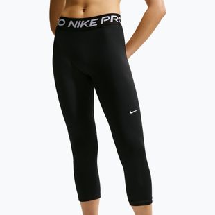 Moteriškos tamprės Nike Pro Mid-Rise Crop black/white
