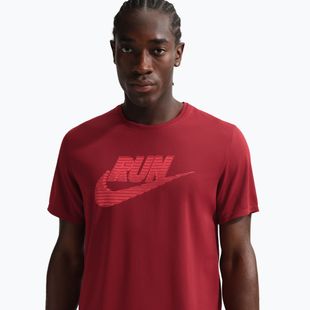Vyriški bėgimo marškinėliai Nike Miler Dri-Fit UV team crimson/light crimson