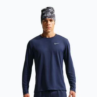 Vyriški bėgimo marškinėliai su ilgomis rankovėmis Nike Miler Dri-Fit UV midnight navy