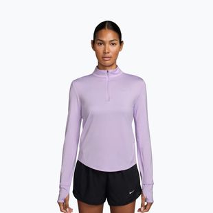 Moteriški bėgimo marškinėliai su ilgomis rankovėmis Nike Swift Dri-Fit UV 1/4-Zip violet mist