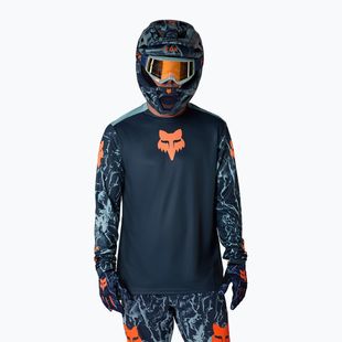 Vaikiški dviračių marškinėliai ilgomis rankovėmis Fox Racing Ranger Image Print Jr arctic blue