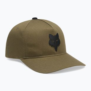 Vyriška kepurė su snapeliu Fox Racing Fox Head Subframe Snapback olive green