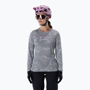 Moteriški dviračių marškinėliai ilgomis rankovėmis Fox Racing Ranger Tru Dri pewter