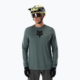Vyriški ilgomis rankovėmis dviračių marškinėliai Fox Racing Ranger Fox Head LS sage