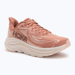 Moteriški bėgimo bateliai HOKA Clifton 10 blush/rose latte