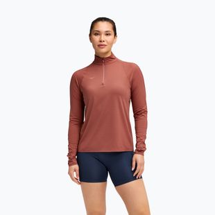 Moteriškas bėgimo džemperis HOKA GlideTech Quarter Zip rouge