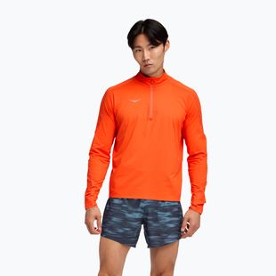 Vyriškas bėgimo džemperis HOKA GlideTech Quarter Zip lava