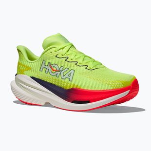 Moteriški bėgimo bateliai Hoka Mach X 3 Nneon yuzu/squid ink
