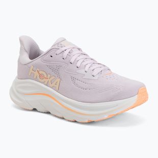 Moteriški bėgimo bateliai HOKA Clifton 10 lilac cream/tangerine glow