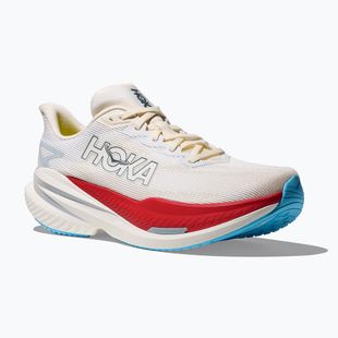 Vyriški bėgimo batai Hoka Mach X 3 white/alabaster