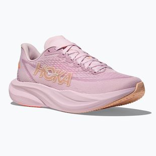 Moteriški bėgimo bateliai HOKA Mach 7 lilac cream/tangerine glow