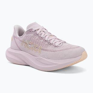 Moteriški bėgimo bateliai HOKA Mach 7 lilac cream/tangerine glow