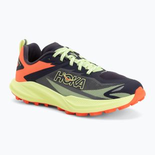 Moteriški bėgimo bateliai HOKA Zinal 3 squid ink/neon yuzu