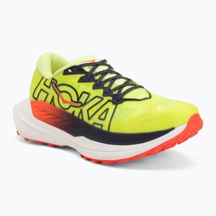 Moteriški bėgimo bateliai HOKA Rocket X Trail neon yuzu/neon flame