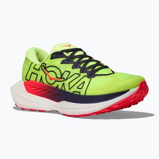Moteriški bėgimo bateliai HOKA Rocket X Trail neon yuzu/neon flame