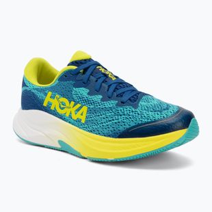 Vaikiški bėgimo bateliai HOKA Rincon 4 electric aqua/neon hoka citrus