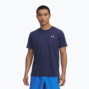 Vyrų bėgimo marškinėliai Under Armour UA Launch washed navy/reflective