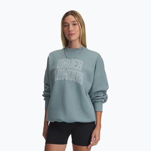 Moteriškas džemperis Under Armour Rival Fleece Varsity Crew serpentine/white