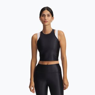 Moteriškas treniruočių topas Under Armour Motion Shine Tank black/jet gray