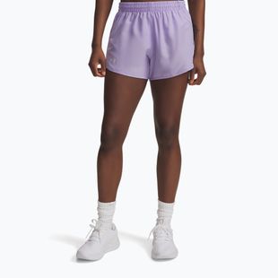 Moteriški bėgimo šortai Under Armour Fly By 3" transparent/transparent/reflective