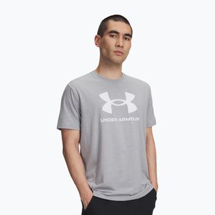 Vyriški marškinėliai Under Armour Sportstyle Logo Update steel light heather/white
