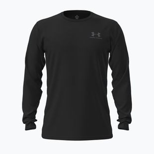 Vyriški ilgomis rankovėmis marškinėliai Under Armour Sportstyle Left Chest LS black/pitch gray
