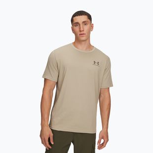 Vyriški marškinėliai Under Armour Sportstyle Left Chest city khaki/taupe dusk