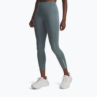 Moteriškos bėgimo tamprės Under Armour Launch Ankle jasper blue/reflective