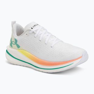 Moteriški bėgimo batai Under Armour Velociti SPD white/orange bloc/metallic silver