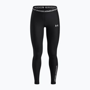 Vaikiškos tamprės Under Armour HeatGear Graphic Leggings black/white