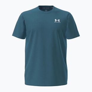 Vyriški marškinėliai Under Armour Logo Emb Heavyweight boundless blue/white