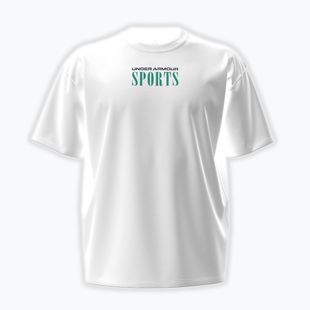 Vyriški treniruočių marškinėliai Under Armour Heavyweight Sports white/midnight navy