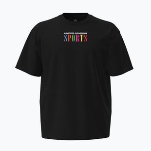 Vyriški treniruočių marškinėliai Under Armour Heavyweight Sports ultimate black/white