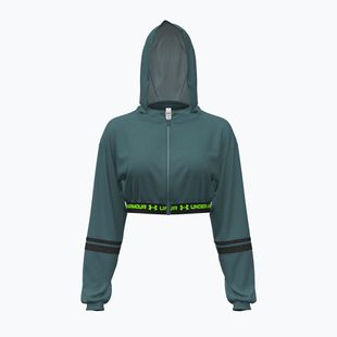 Moteriškas džemperis Under Armour HeatGear Mesh FZ rack green/hyper green