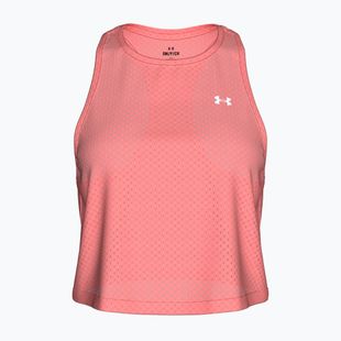 Moteriški treniruočių marškinėliai Under Armour Tech Sport Mesh Crop Tank posh pink/white
