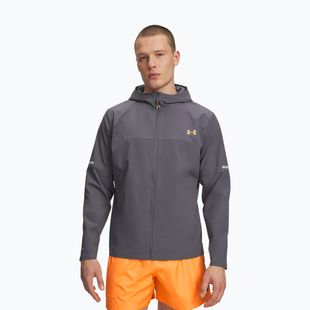 Vyriška treniruočių striukė Under Armour Tech Utility Woven castlerock/orange bloc