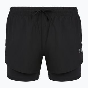 Moteriški bėgimo šortai Under Armour Velociti Pro 4" 2N1 ultimate black/ultimate black/ultimate black