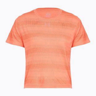Moteriški bėgimo marškinėliai Under Armour Velociti electric tangerine/black/green mode