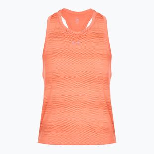 Moteriški bėgimo marškinėliai Under Armour Velociti Singlet electric tangerine/black/green mode
