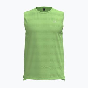 Vyriški bėgimo marškinėliai Under Armour Velociti Tank lumos lime/white