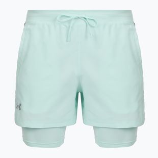 Vyriški bėgimo šortai Under Armour Launch 5" 2IN1 refresh mint/castlerock