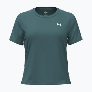 Moteriški treniruočių marškinėliai Under Armour Tech Wordmark Tape rack green/black/white
