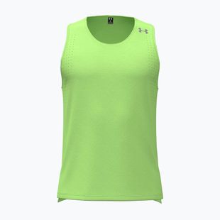 Vyriški bėgimo marškinėliai Under Armour Velociti Pro Singlet lumos lime/white