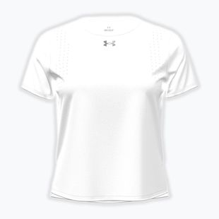 Moteriški bėgimo marškinėliai Under Armour Velociti Pro white/white/black