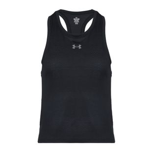 Moteriški bėgimo marškinėliai Under Armour Velociti Singlet black/black/metallic silver