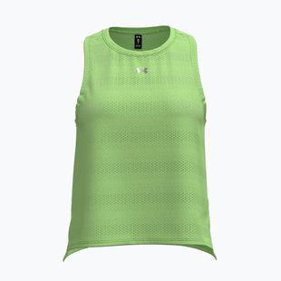 Moteriški bėgimo marškinėliai Under Armour Velociti Singlet lumos lime/white