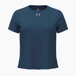 Moteriški bėgimo marškinėliai Under Armour Velociti Pro wham blue/hyper green/white