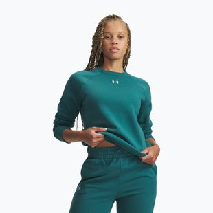 Moteriškas džemperis Under Armour Rival Fleece Crew rack green/white